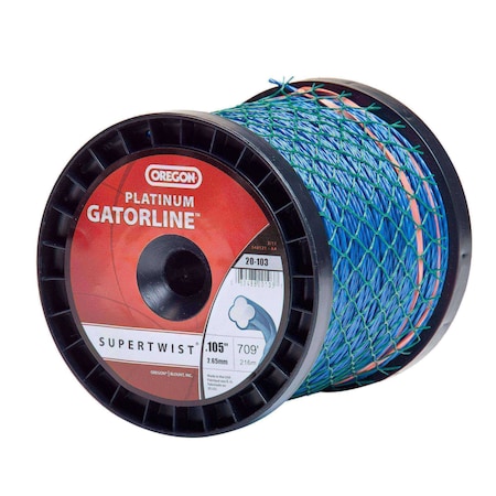 Oregon Platinum Gatorline SuperTwist Trimmer Line, .105" by 709', 3Lb Spool 20-103
